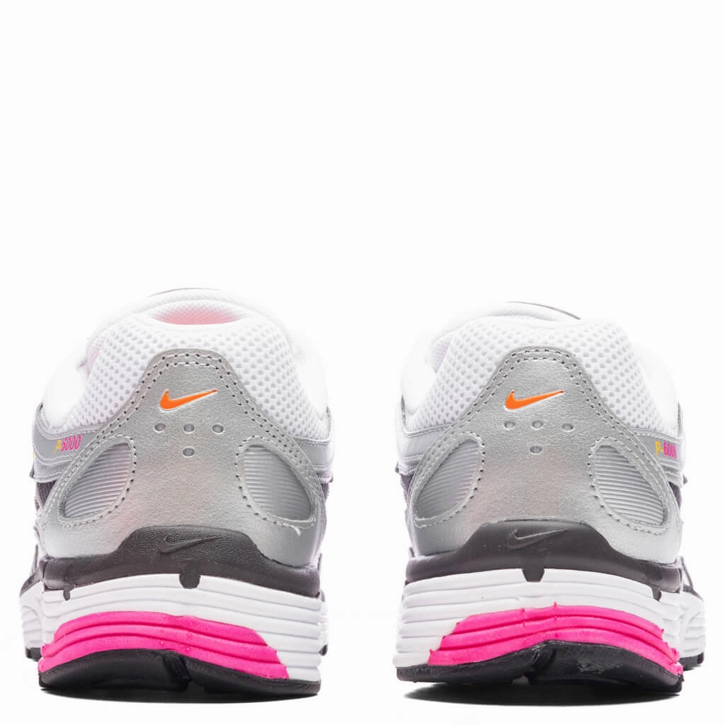 Women's P-6000 - White/Laser Fuchsia/Metallic Platinum