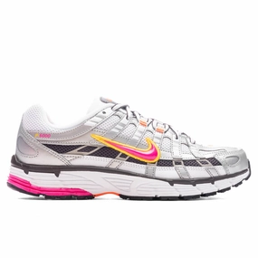 Women's P-6000 - White/Laser Fuchsia/Metallic Platinum