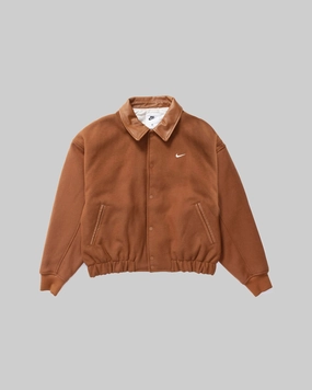 WOOL VARSITY JACKET LT BRITISH TAN
