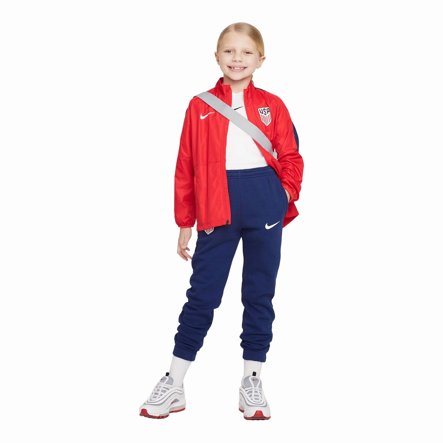 Youth Nike USA Fleece Navy Pants