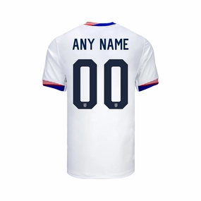 Youth Nike USMNT 2024 Personalized American Classic Home Stadium Jersey