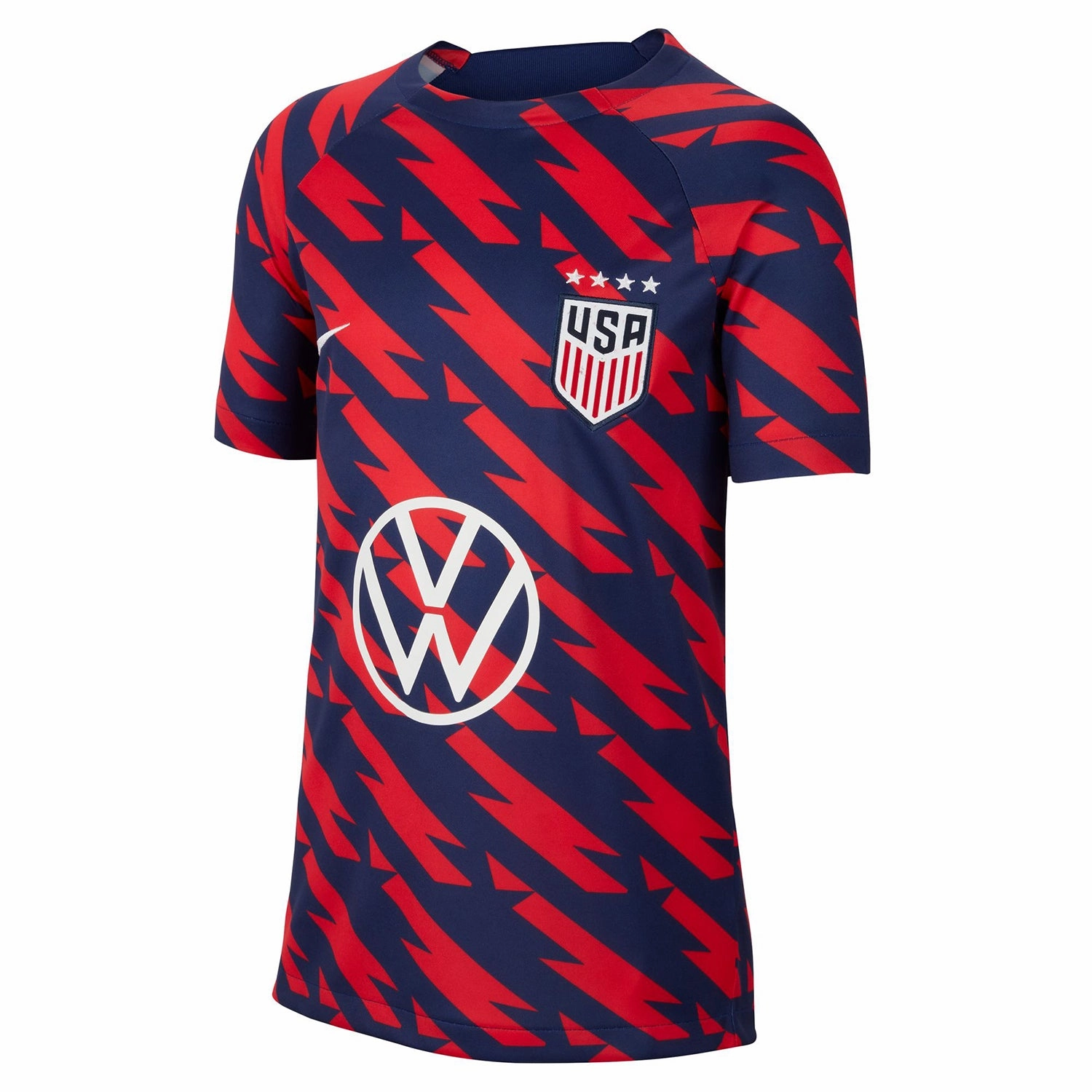 Youth Nike USWNT 2023 VW Pre-Match Red Top