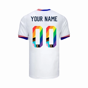 Youth Nike USWNT 2024 Personalized Pride-Themed Home Stadium Jersey